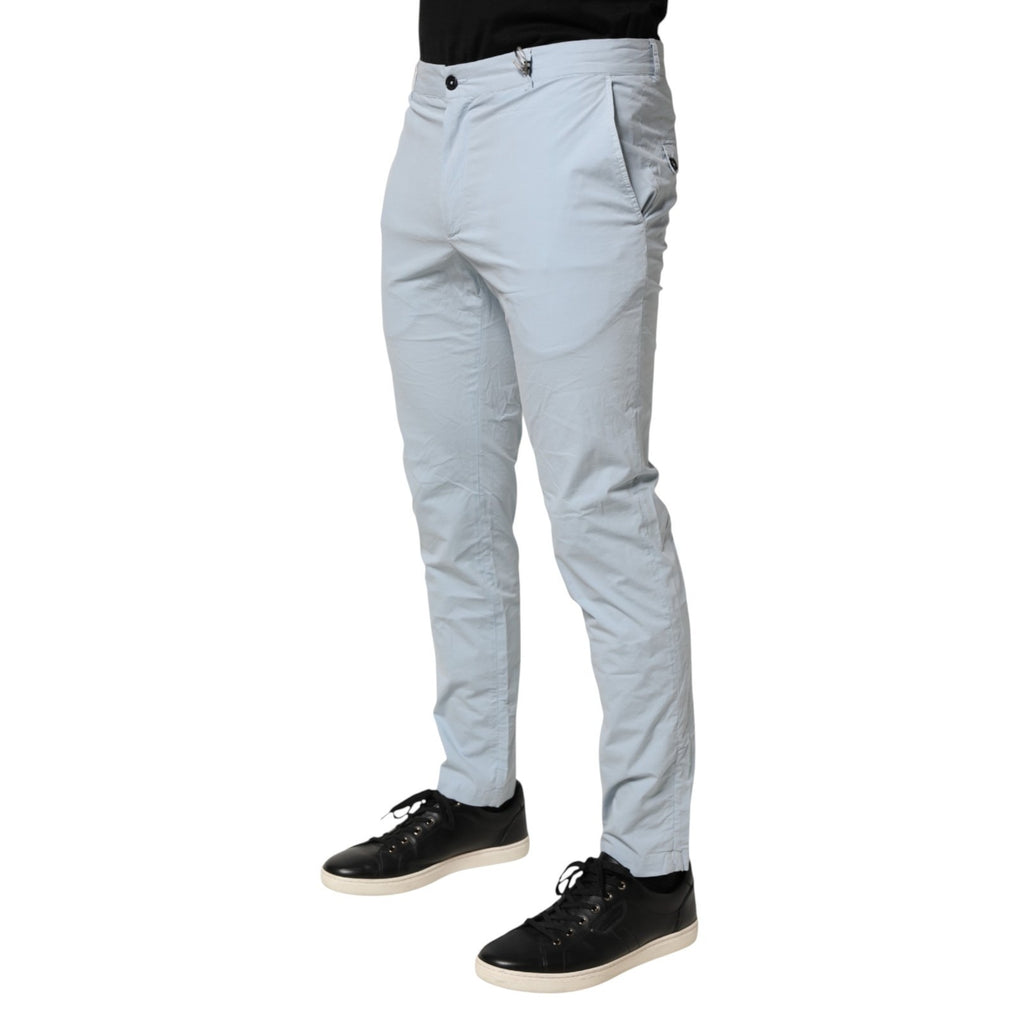 Daniele Alessandrini Hellblaue Skinny Anzughosen