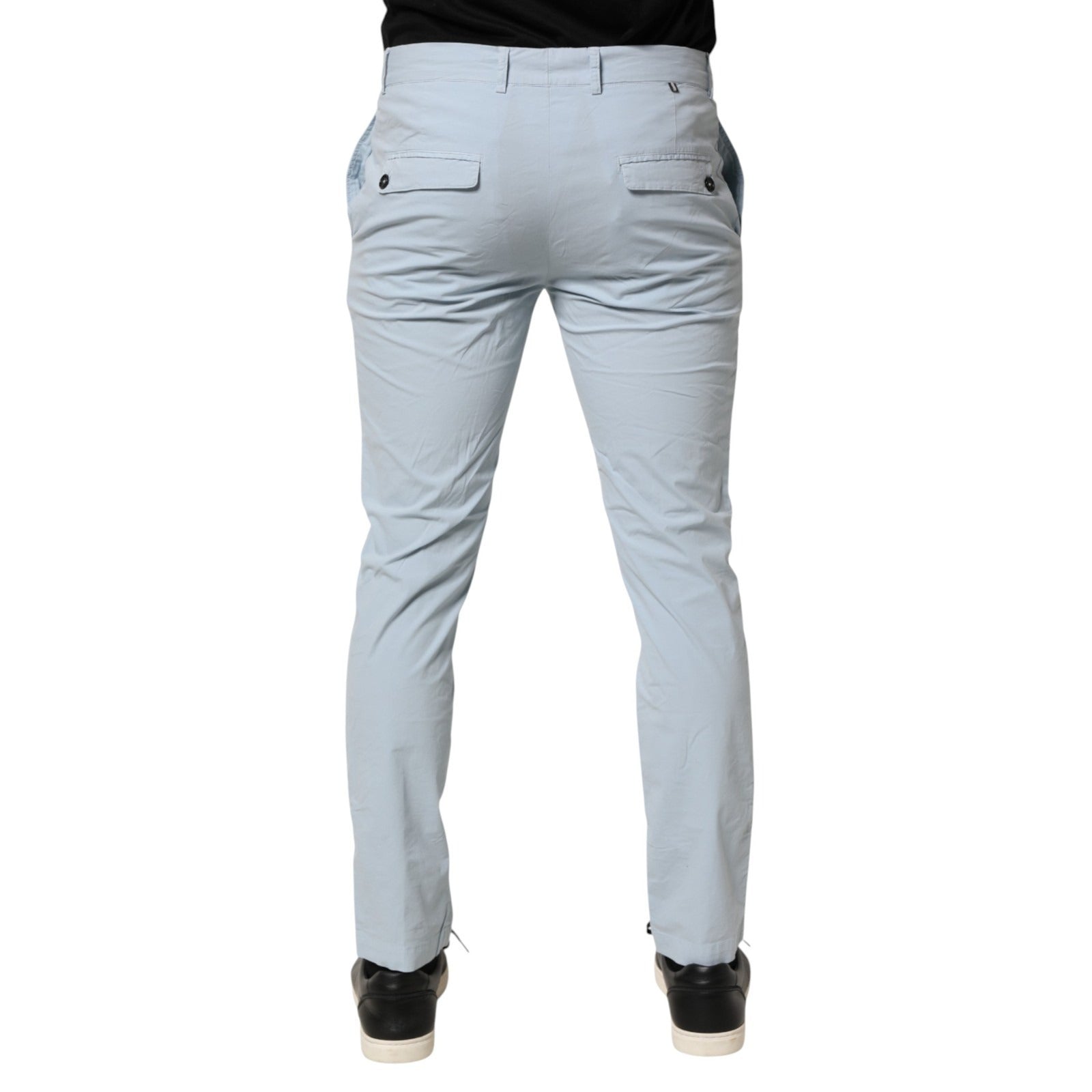 Daniele Alessandrini Hellblaue Skinny Anzughosen