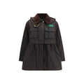 Barbour Brauner Baumwollmantel