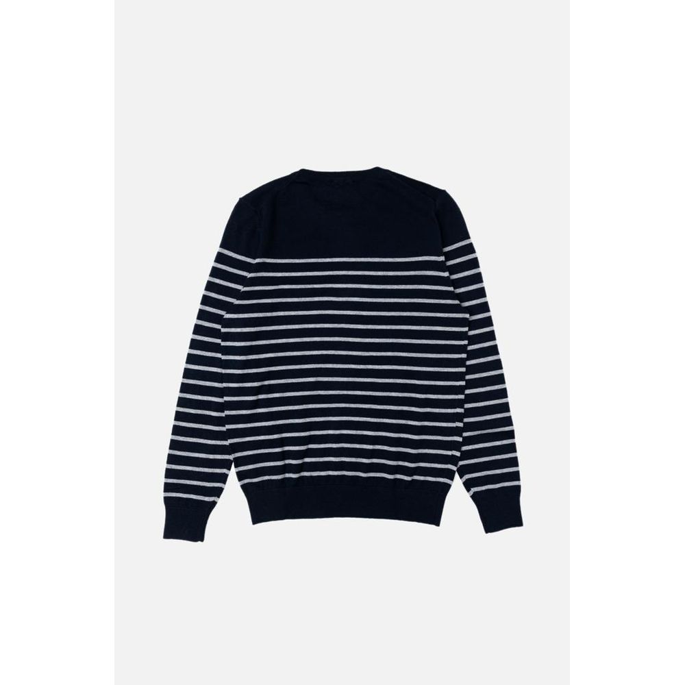 Gas Blauer Kaschmirpullover