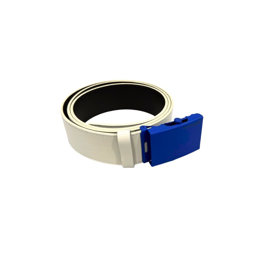 Borbonese Weißer Ledergürtel für Herren