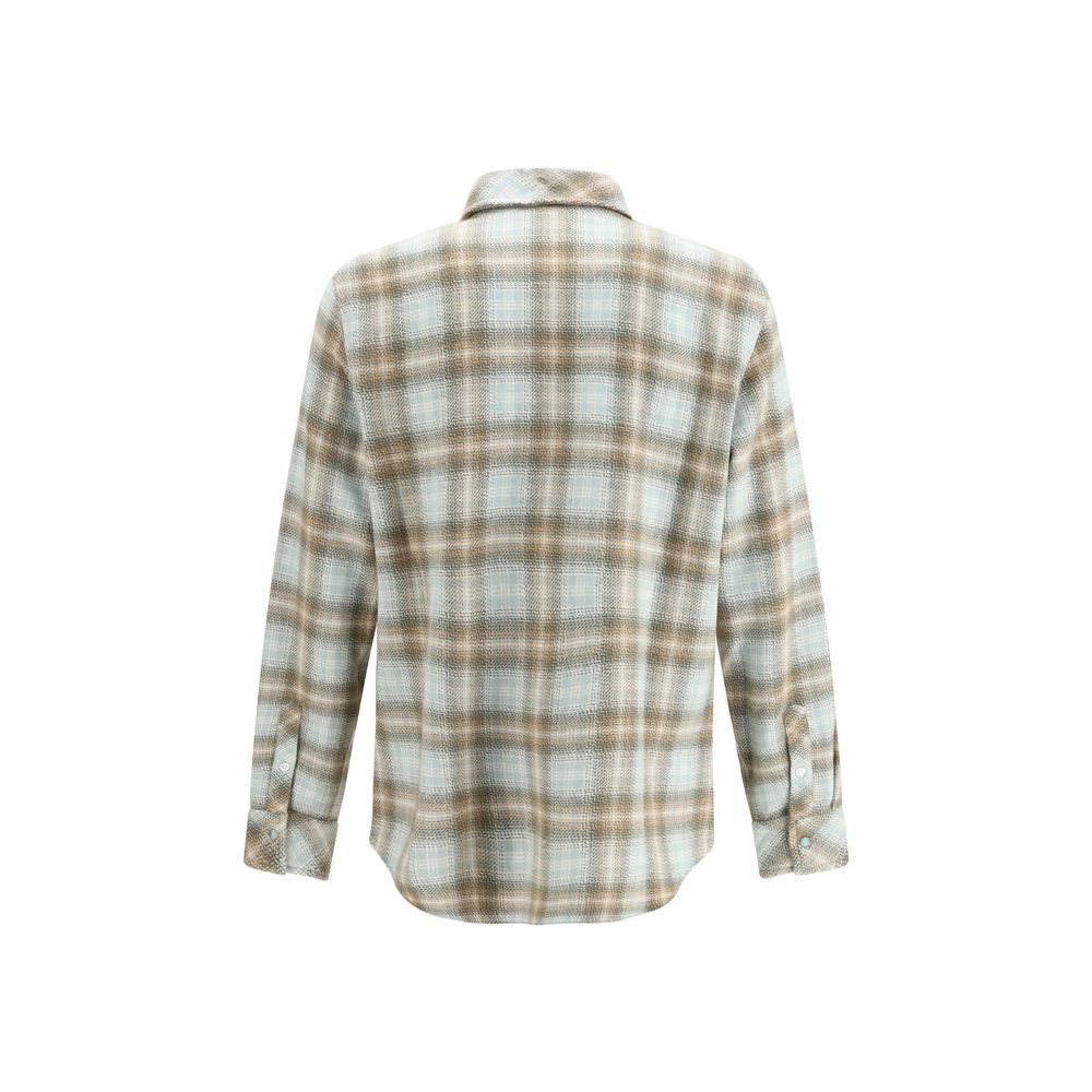 God's True Cashmere Multicolor Plaid Cashmere Shirt