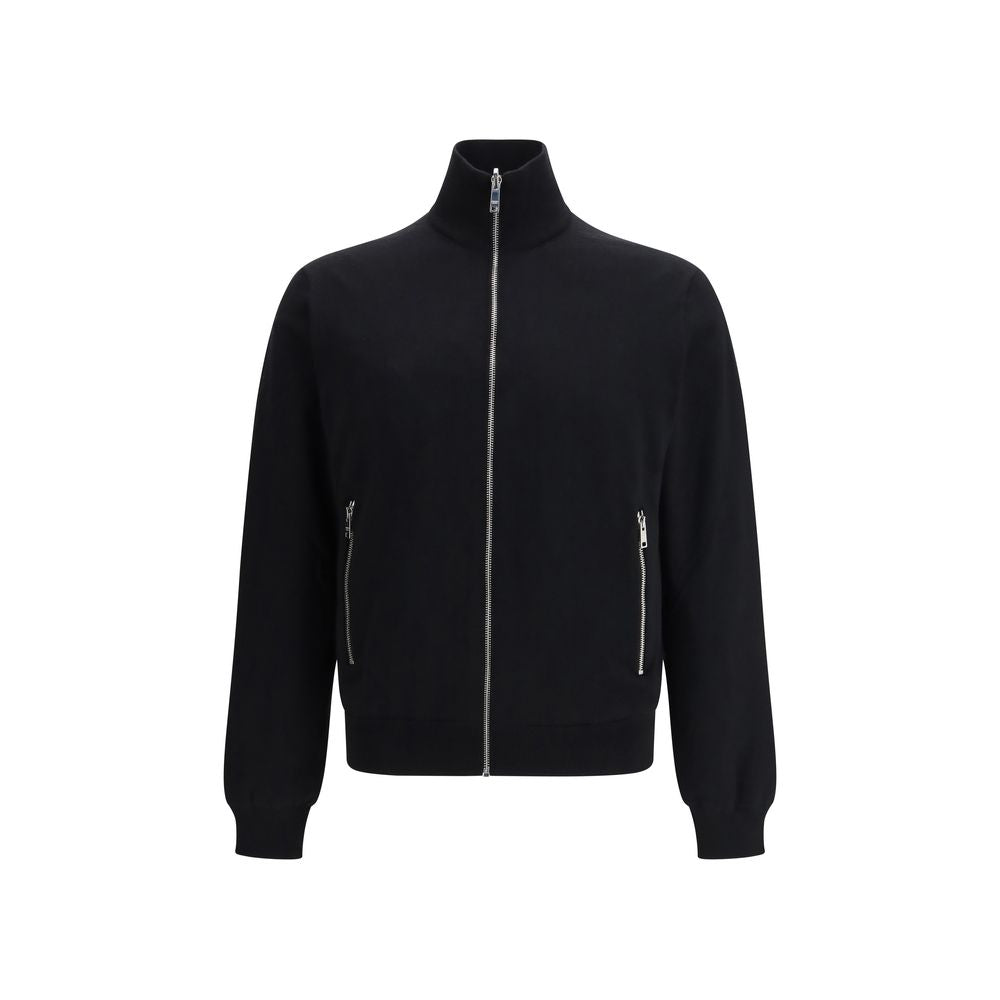 Prada Black Fleece Wool Jacket