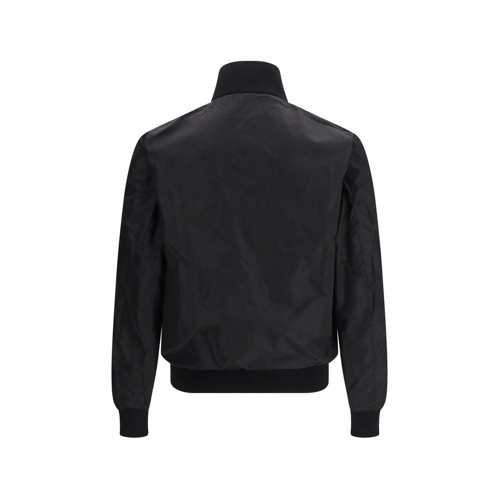 Prada Black Fleece Wool Jacket