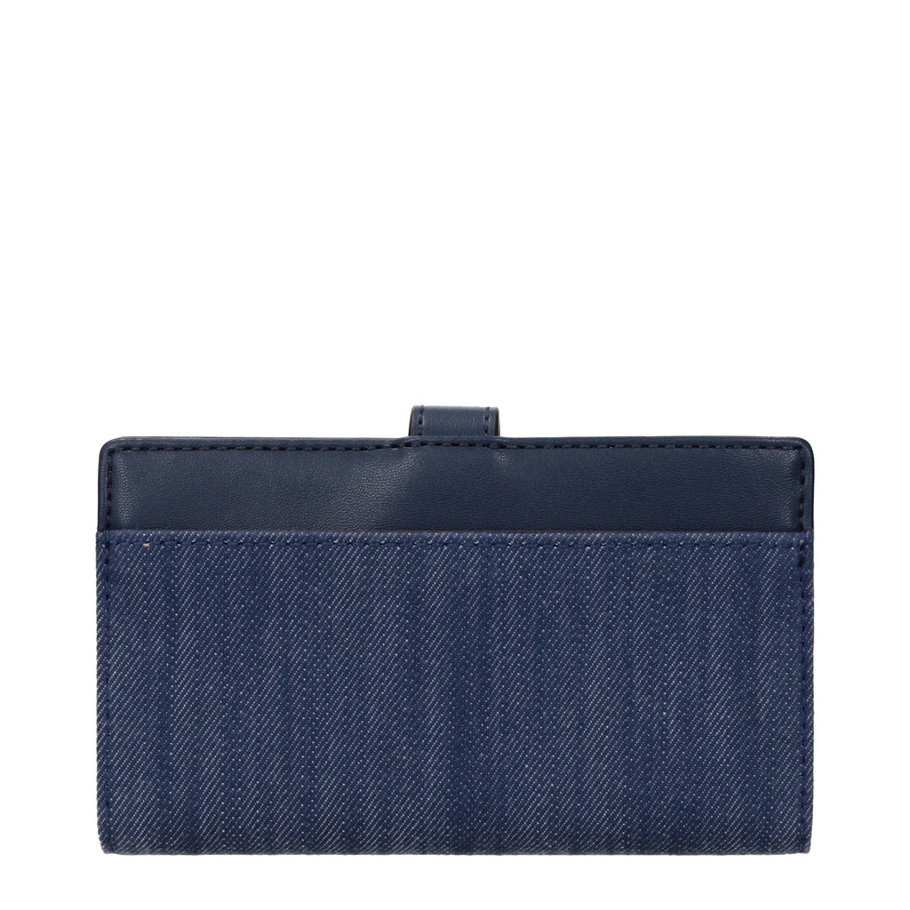 Michael Kors Blaue Geldbörse aus Stoff