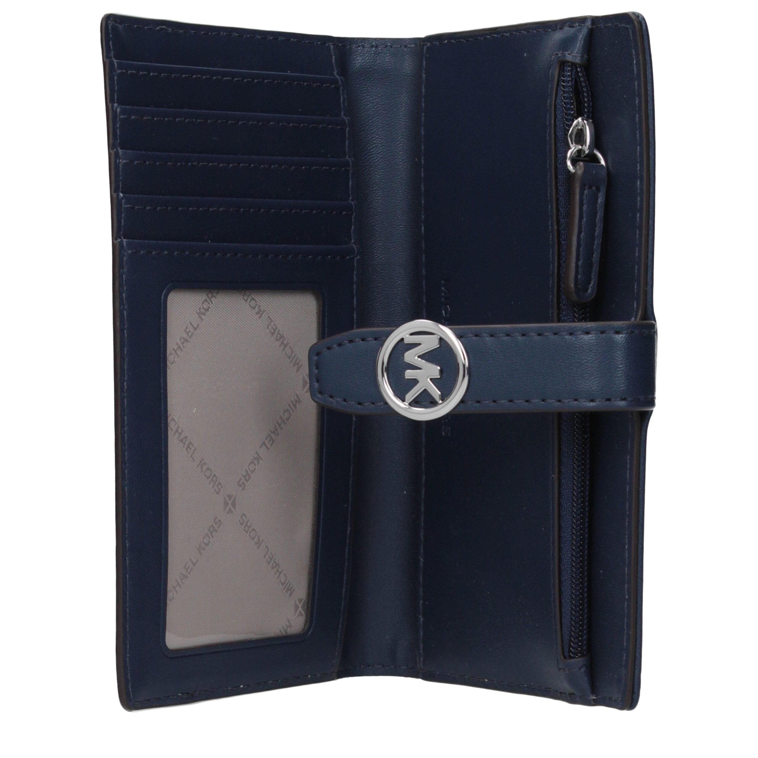 Michael Kors Blaue Geldbörse aus Stoff