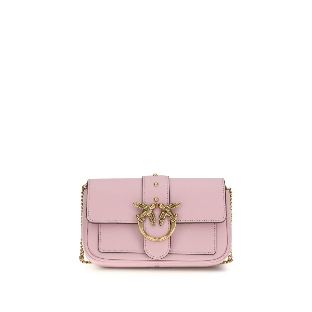 PINKO Multicolor Calf Leather Bos Taurus Schultertasche