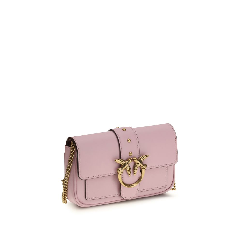 PINKO Multicolor Calf Leather Bos Taurus Schultertasche