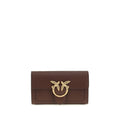 PINKO Braune Kalbsleder Bos Taurus Schultertasche