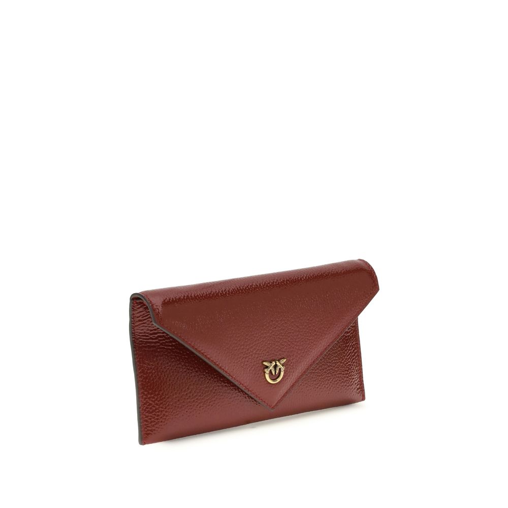 PINKO Bordeaux Kalbsleder Bos Taurus Clutch Bag