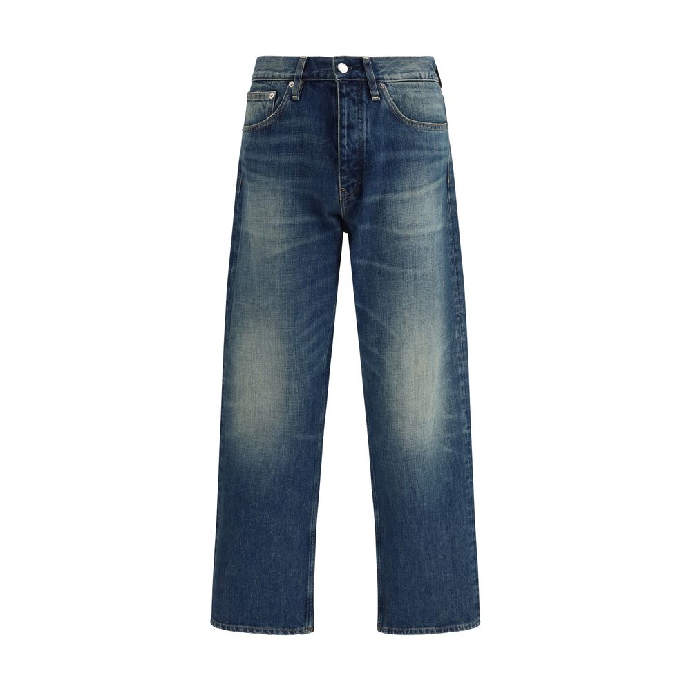 Sunflower Blue Relaxed-Fit Cotton Jeans