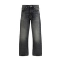 Sunflower Black Relaxed-Fit Cotton Jeans