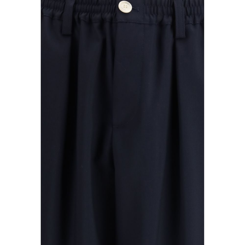 Marni Blue Merino Wool Trousers