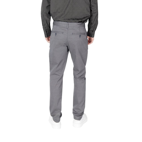 Armani Exchange Blaue Baumwoll-Röhrenhose