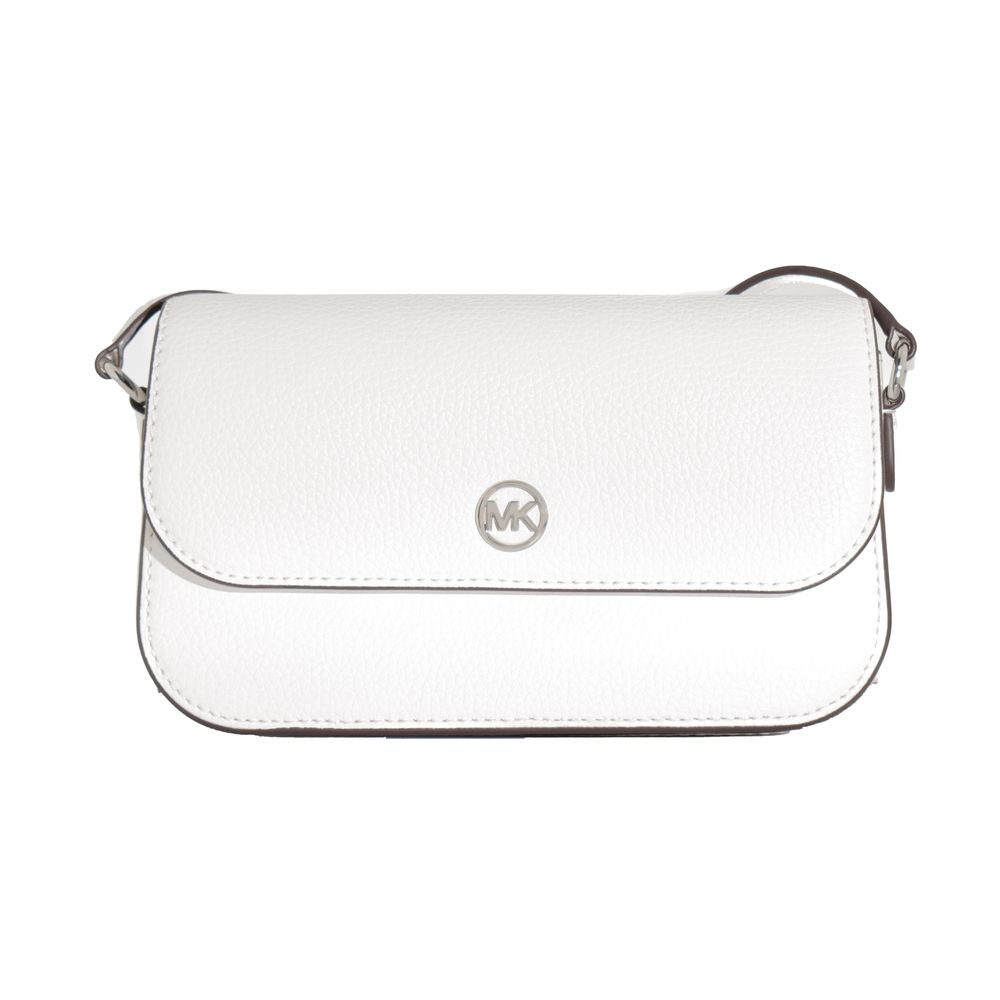 Michael Kors White Leather Shoulder Bag
