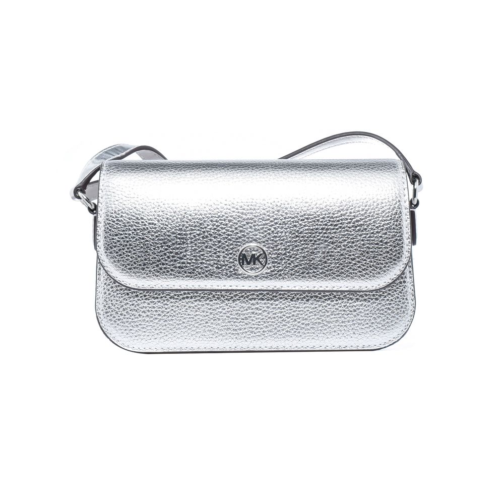 Michael Kors Graue Leder Schultertasche