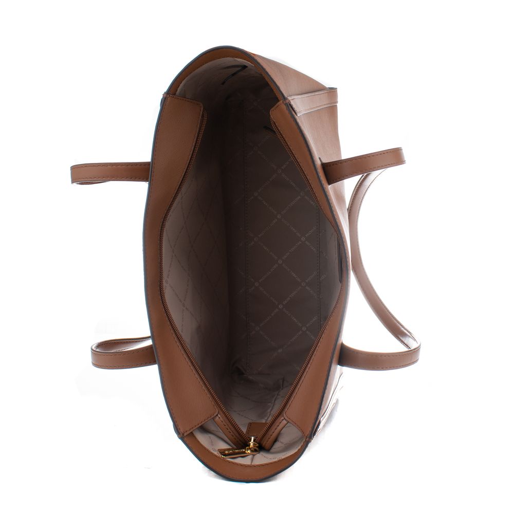 Michael Kors Braune Canvas-Tragetasche