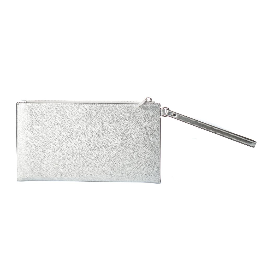 Michael Kors Graue Leder-Clutch