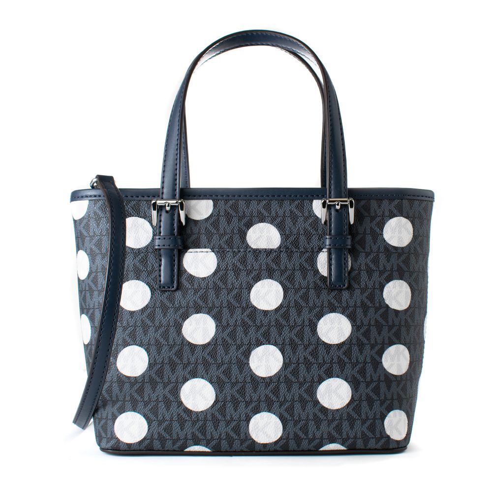 Michael Kors Blaue Canvas-Tragetasche