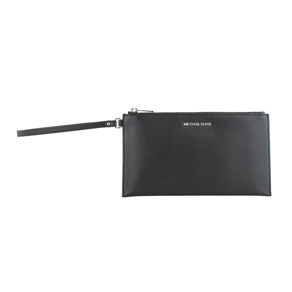 Michael Kors Schwarze Leder Clutch Bag