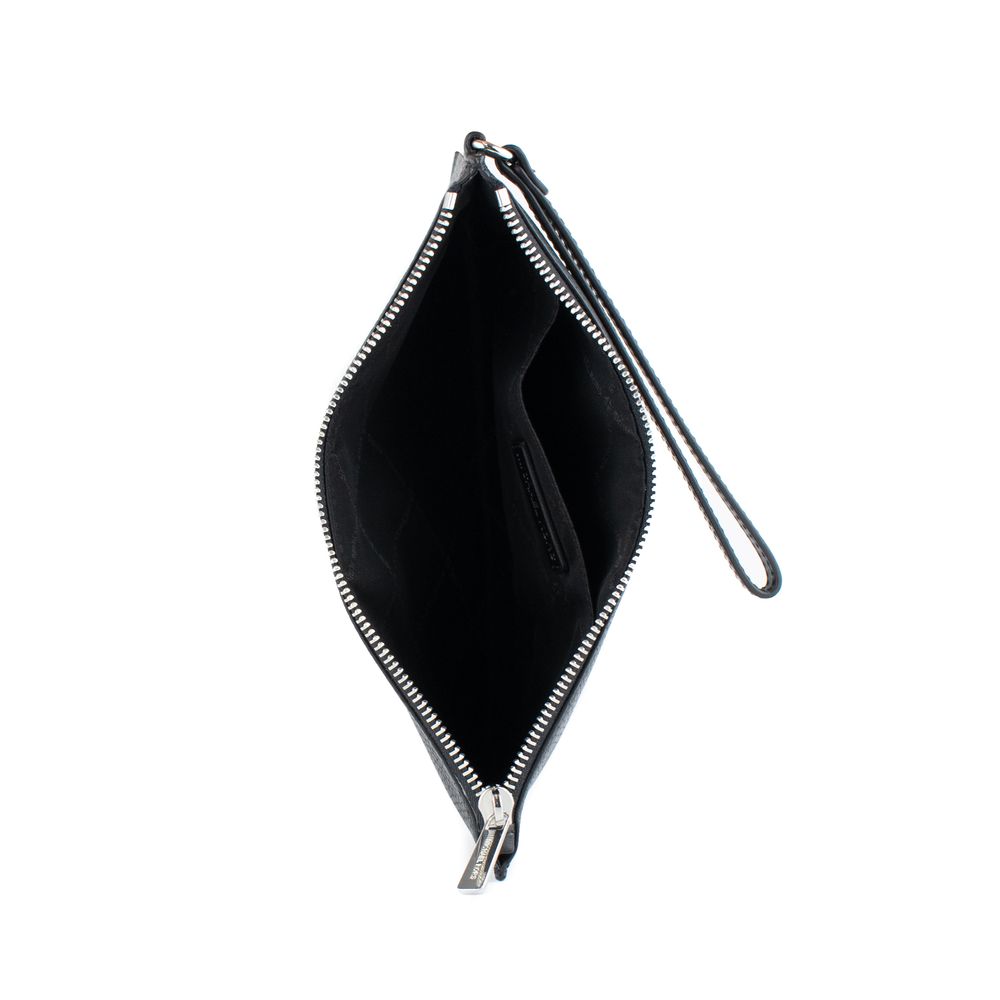 Michael Kors Schwarze Leder Clutch Bag