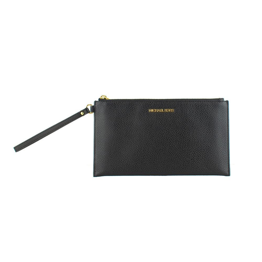 Michael Kors Schwarze Leder Pochette
