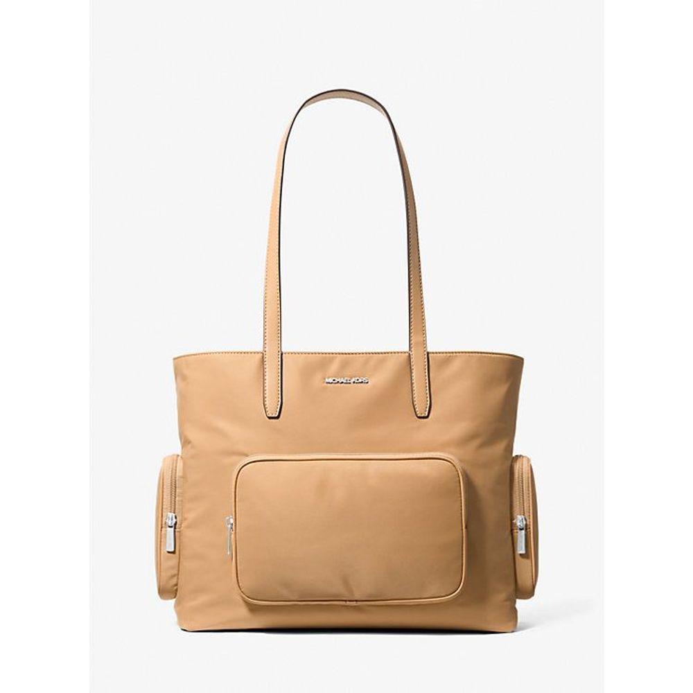 Michael Kors Braune Nylon-Tragetasche
