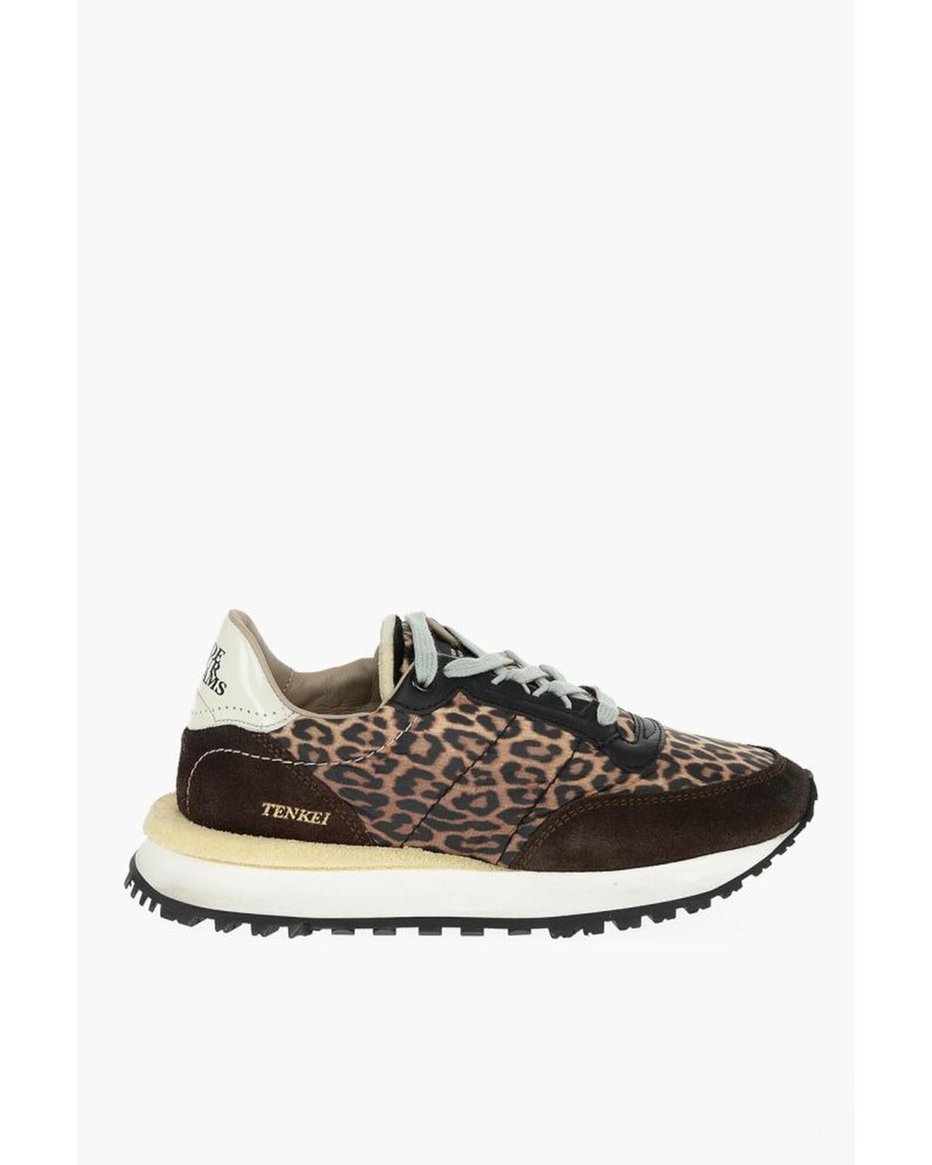 Hidnander Braune Leder Low-Top-Sneaker