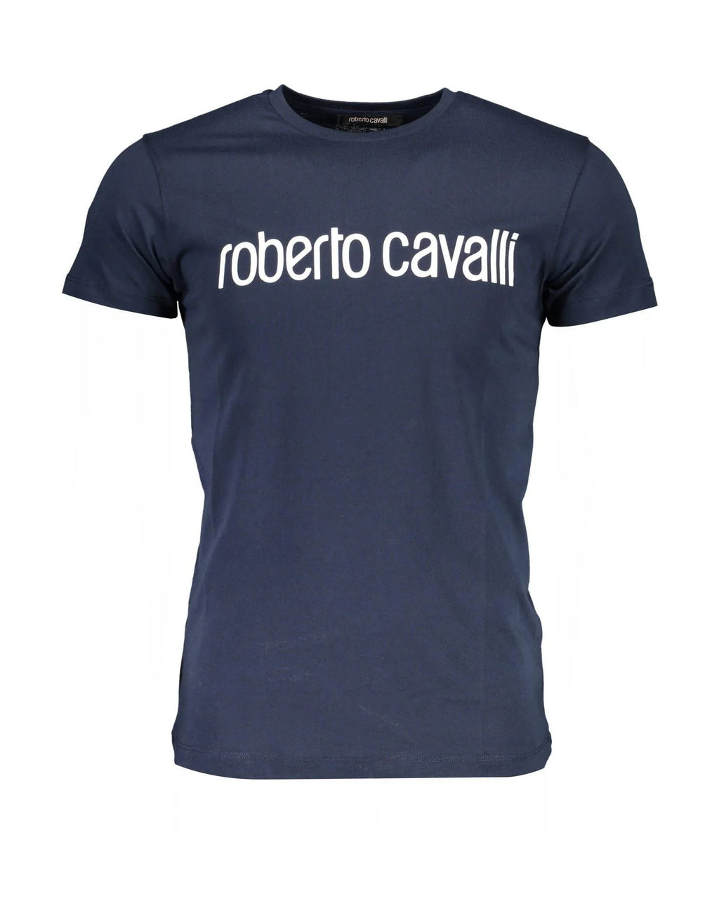 Roberto Cavalli Blaues Baumwoll-T-Shirt