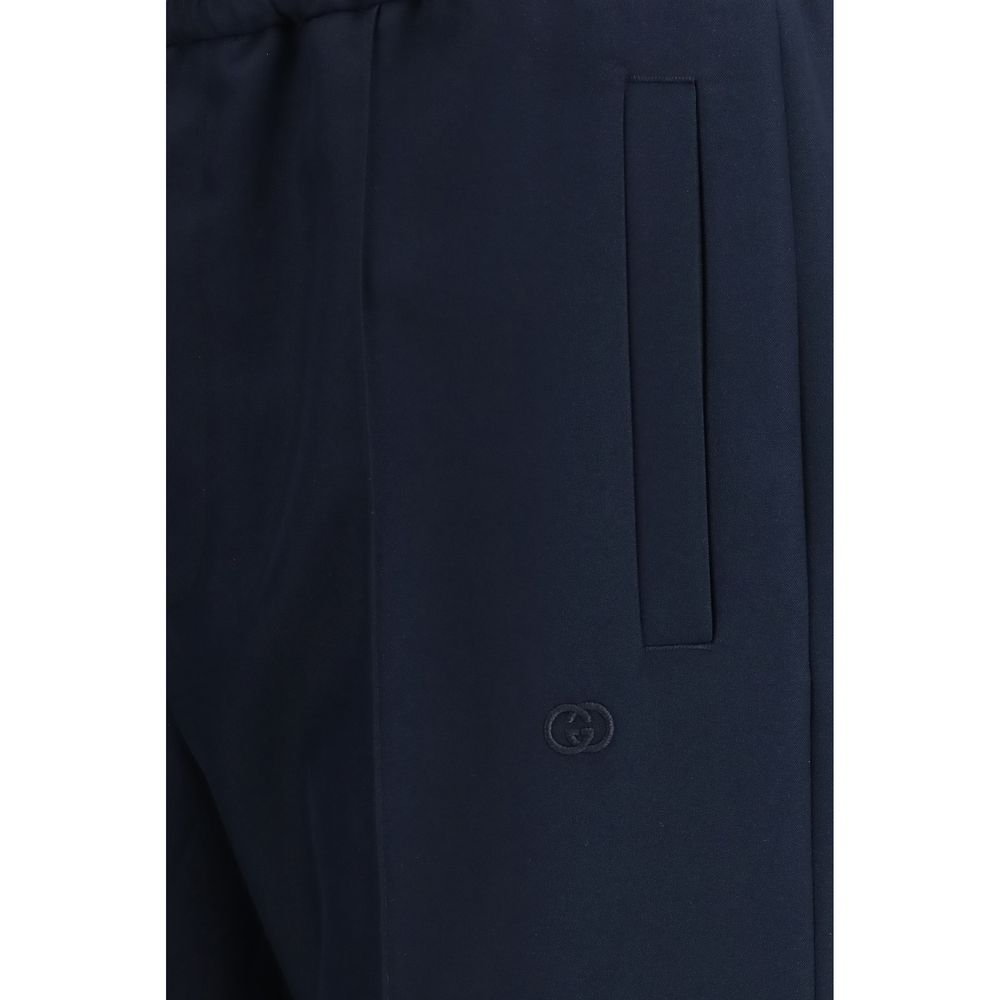 Gucci Blaue Freizeithose aus Polyester