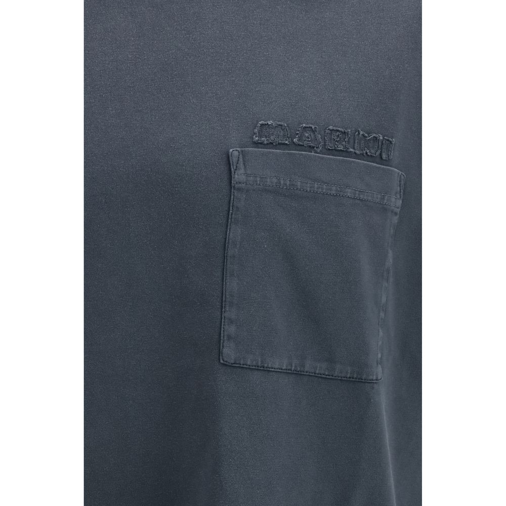 Marni Schwarzes Baumwoll-T-Shirt