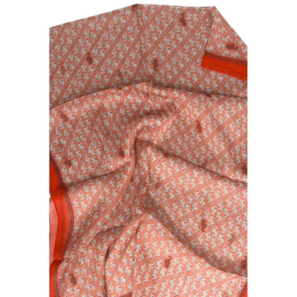 Borbonese Roter Seidenschal für Damen