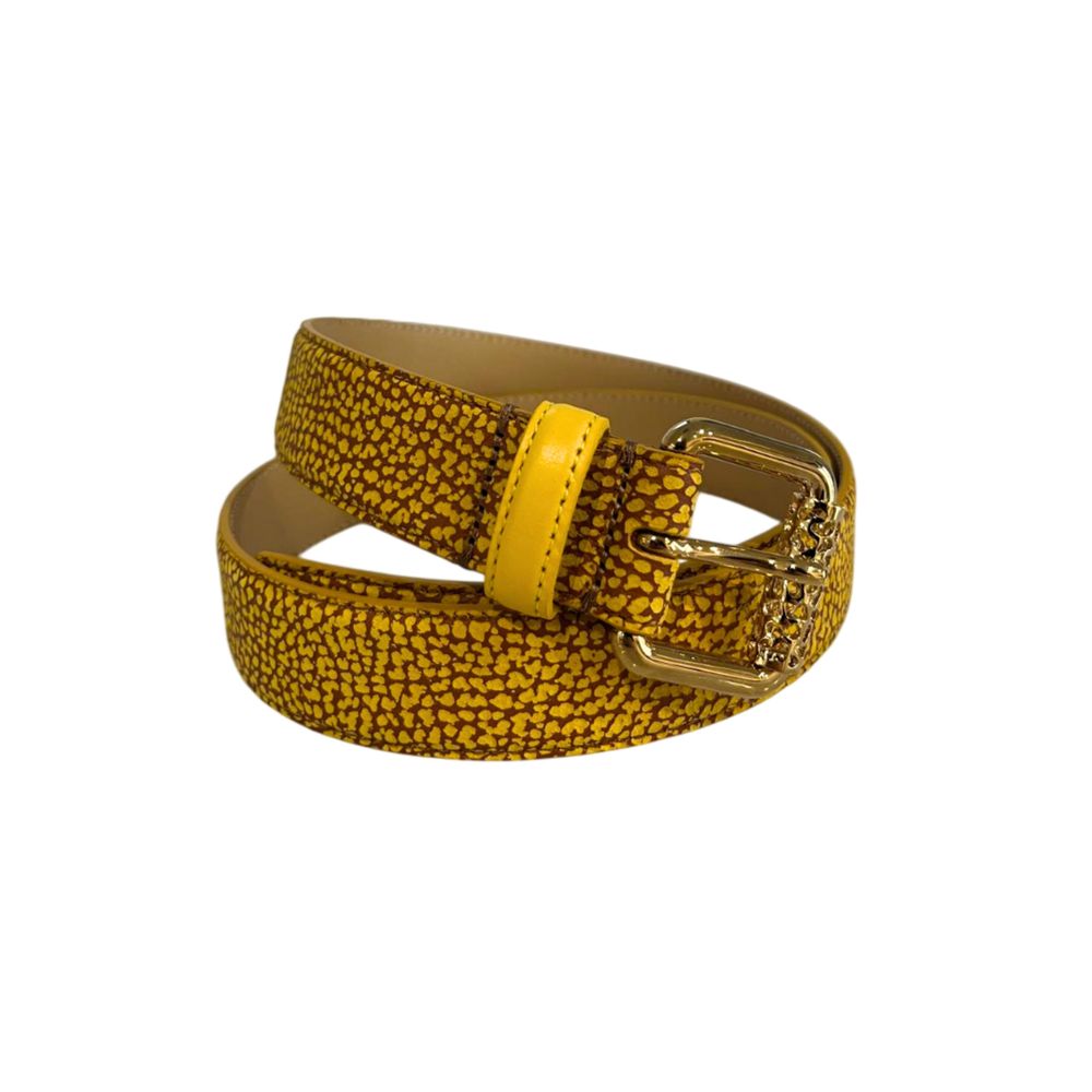 Borbonese Damen-Gürtel aus gelbem Leder