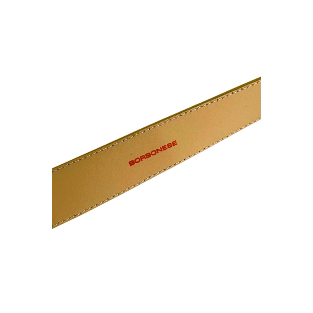 Borbonese Damen-Gürtel aus gelbem Leder