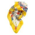 Borbonese Women's Yellow Silk Scarf