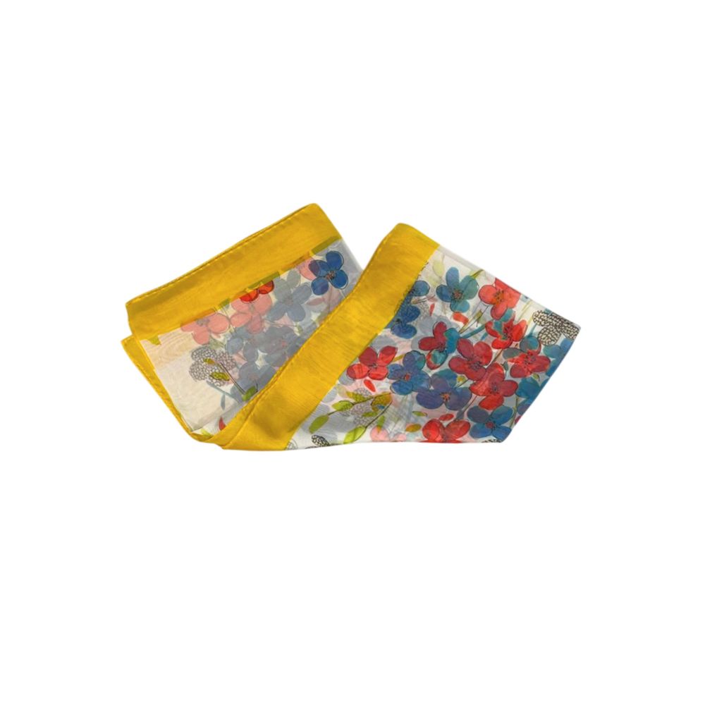 Borbonese Women's Yellow Silk Scarf