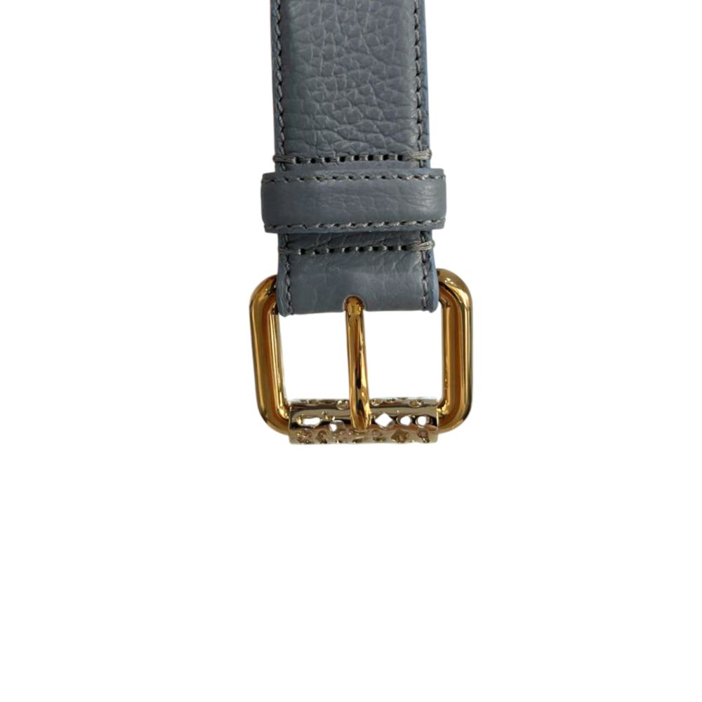 Borbonese Damen-Gürtel aus blauem Leder