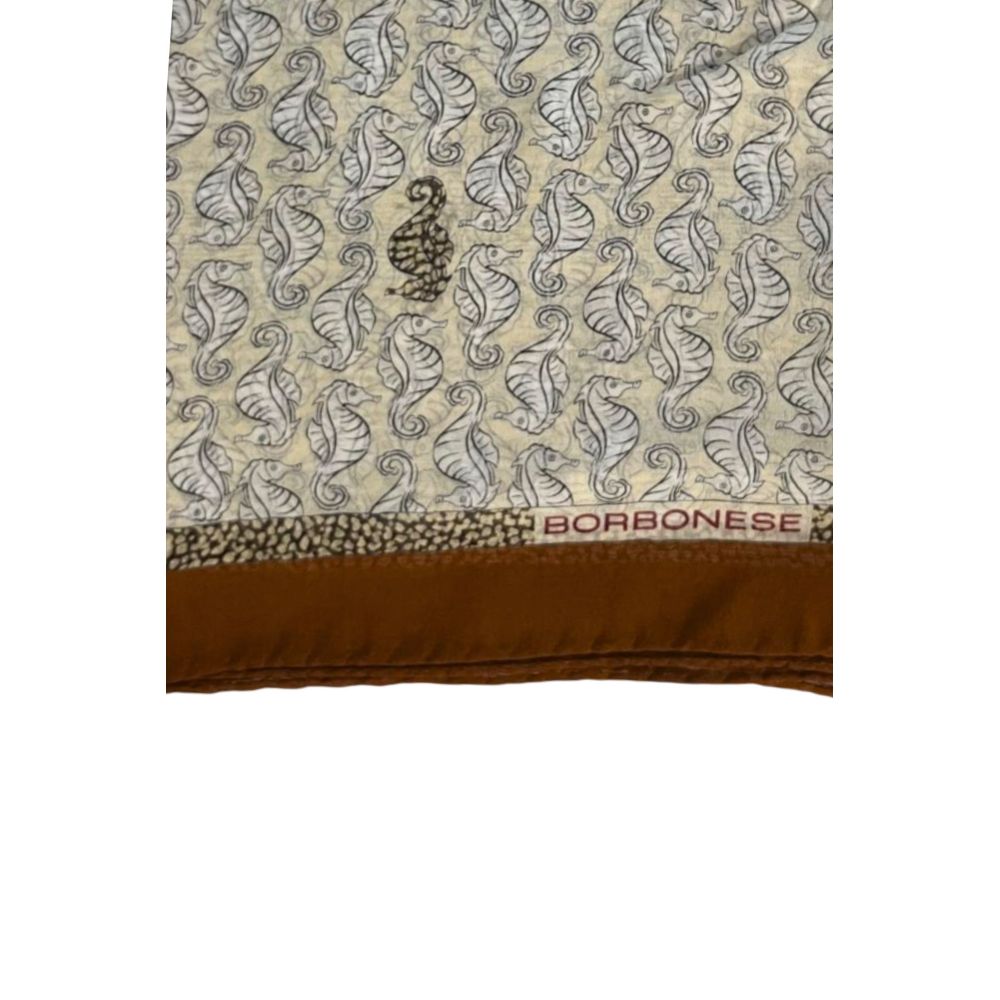 Borbonese Women's Brown Silk Scarf