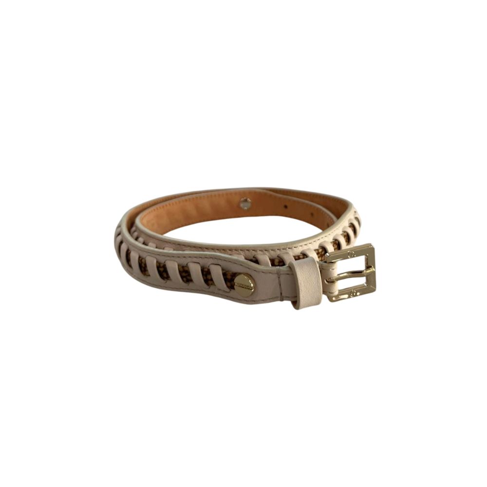 Borbonese Women's White Leather Belt