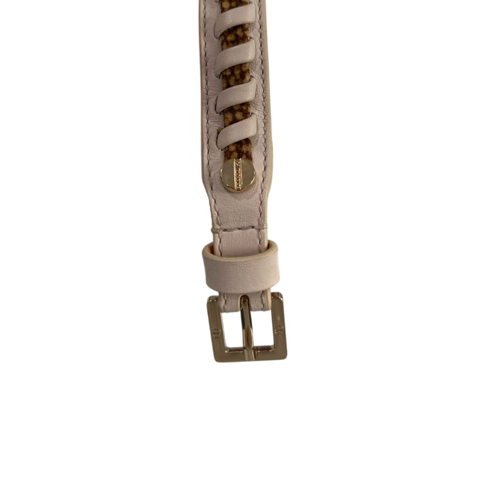 Borbonese Women's White Leather Belt