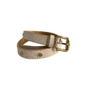 Borbonese Women's Beige Polyvinyl Belt