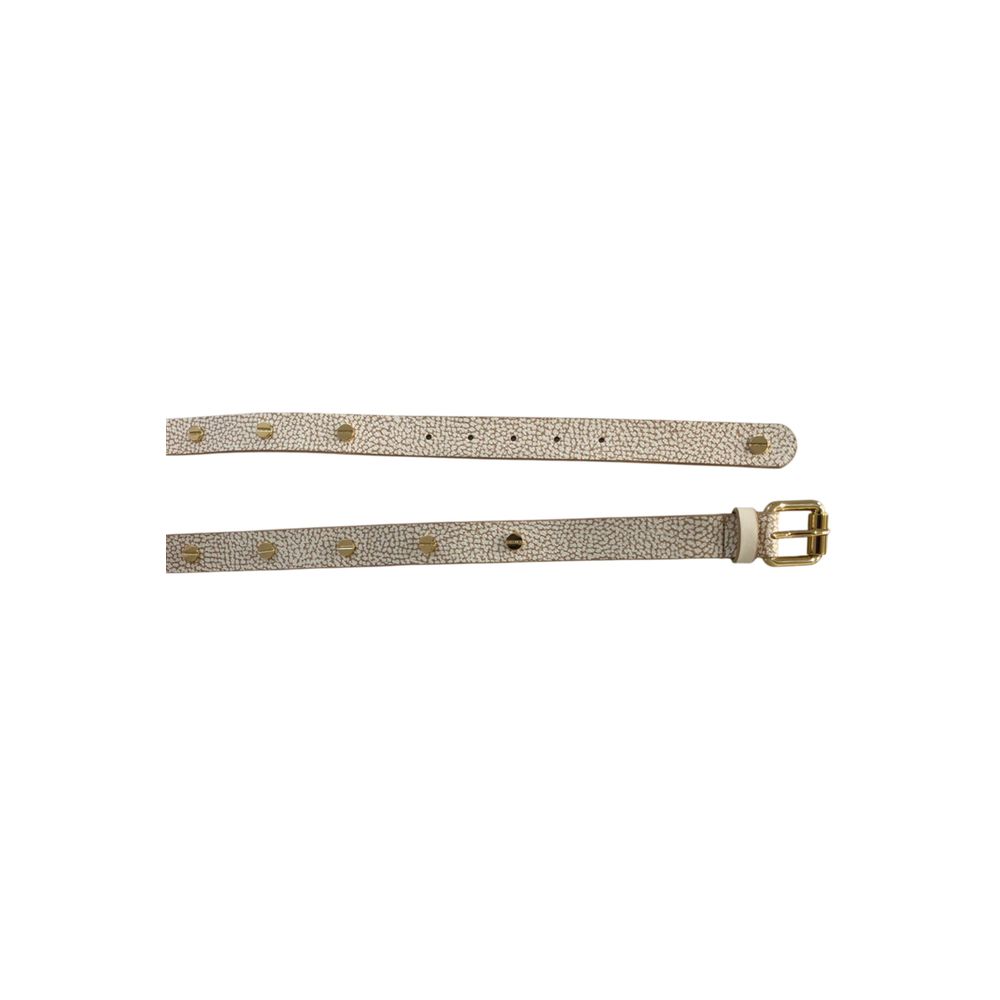 Borbonese Women's Beige Polyvinyl Belt