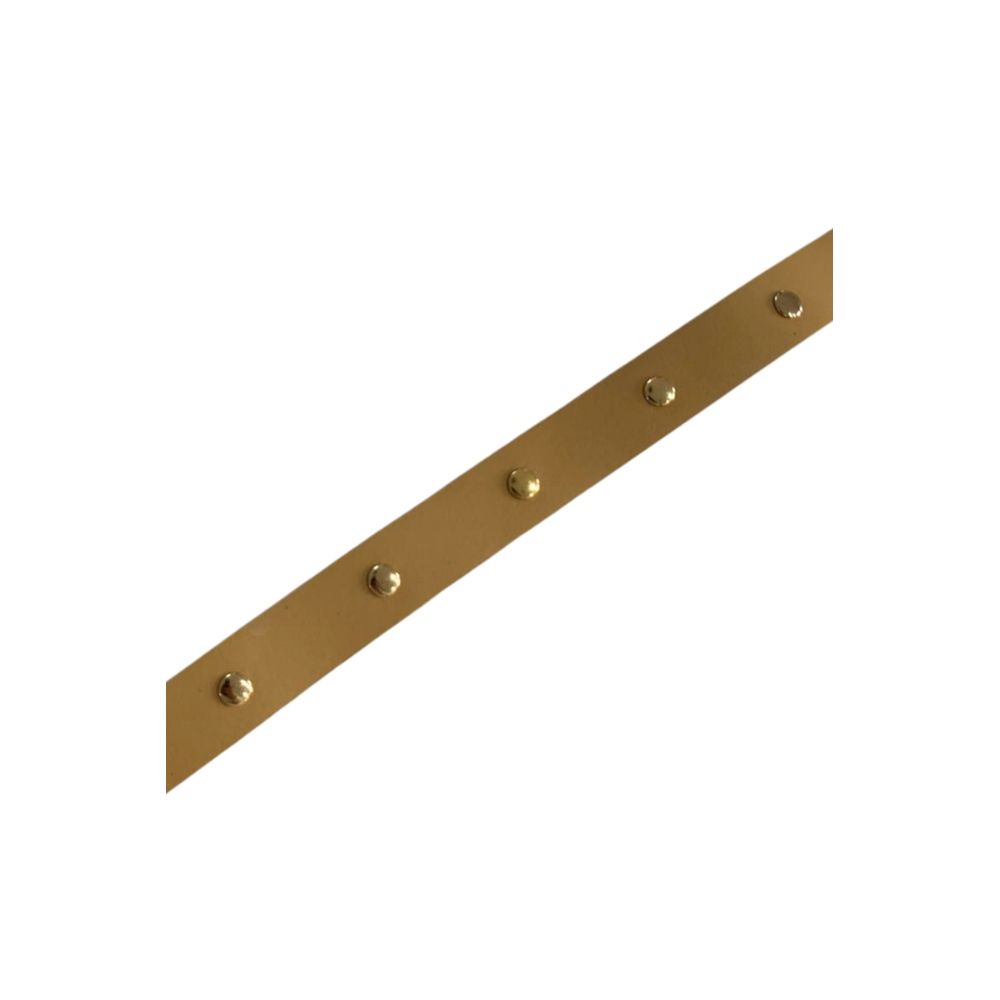 Borbonese Women's Beige Polyvinyl Belt