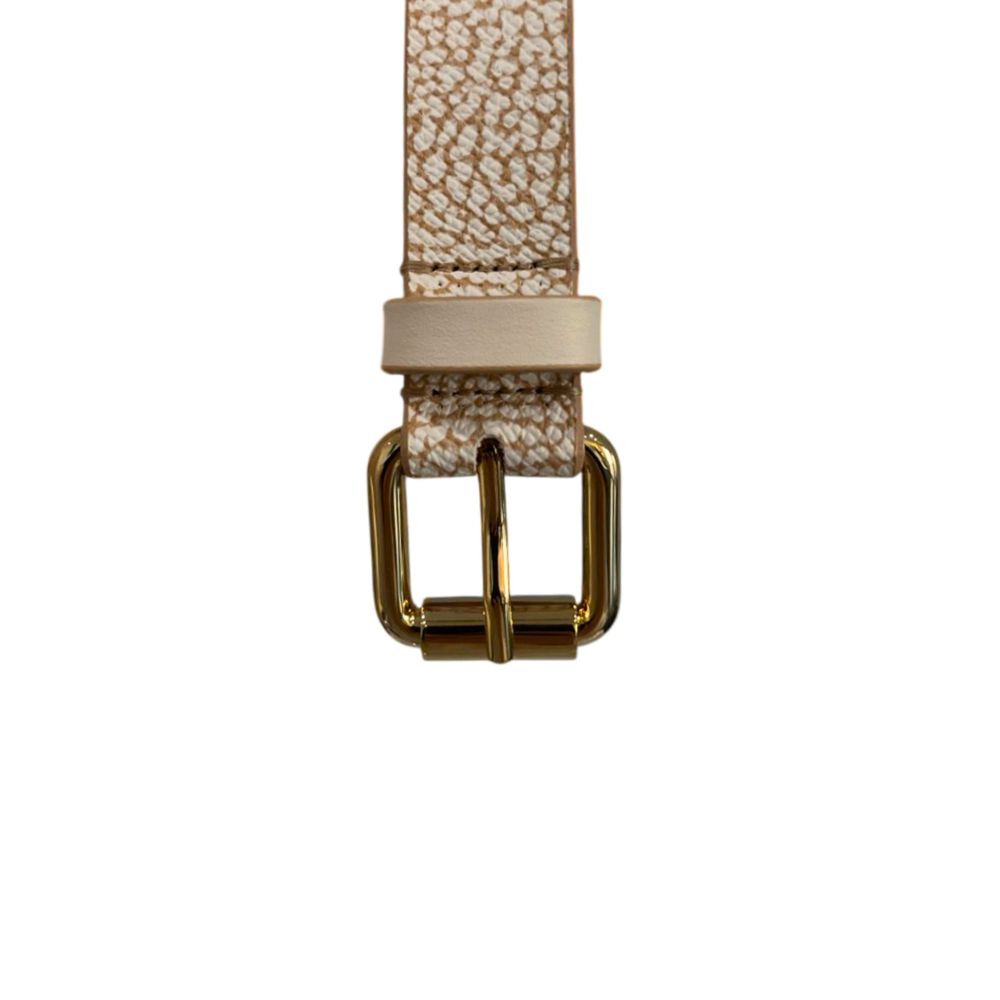 Borbonese Women's Beige Polyvinyl Belt