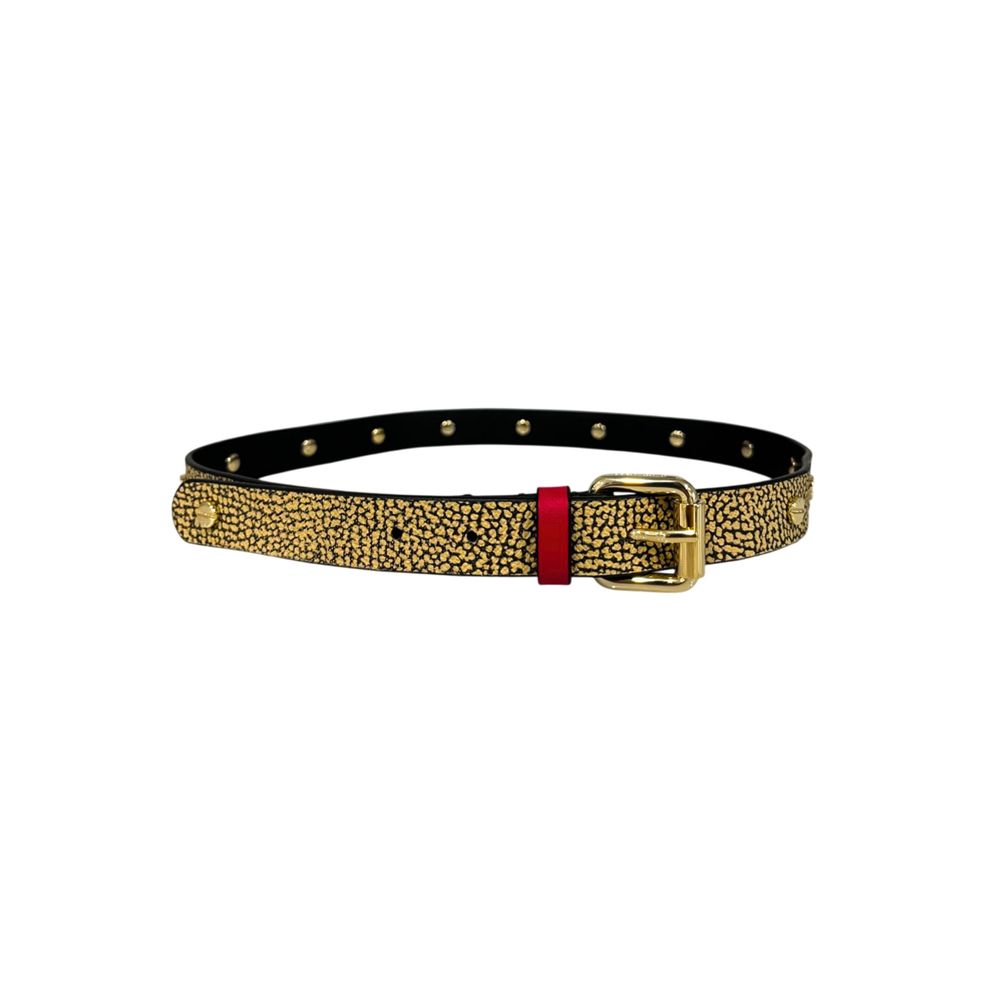 Borbonese Women's Beige Polyvinyl Belt
