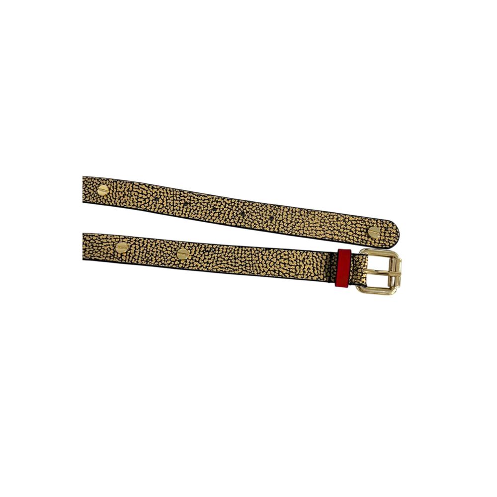 Borbonese Women's Beige Polyvinyl Belt