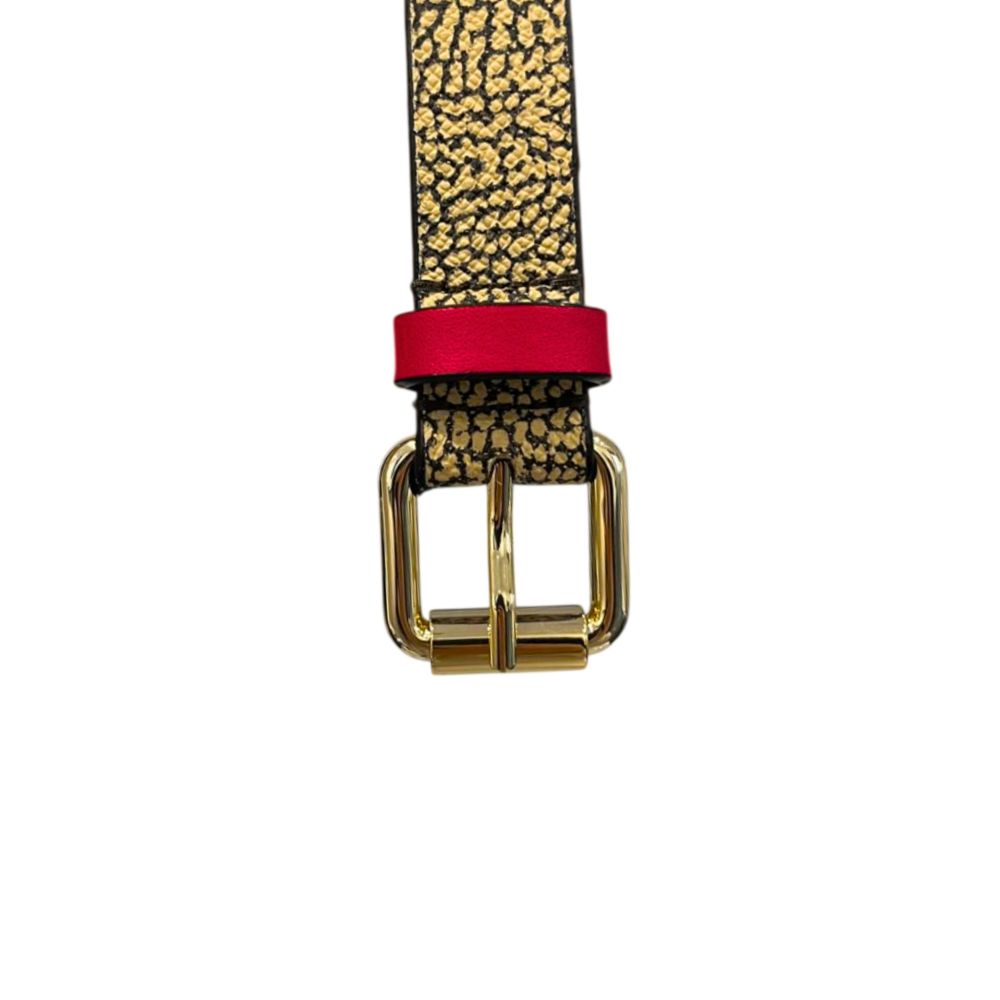 Borbonese Women's Beige Polyvinyl Belt