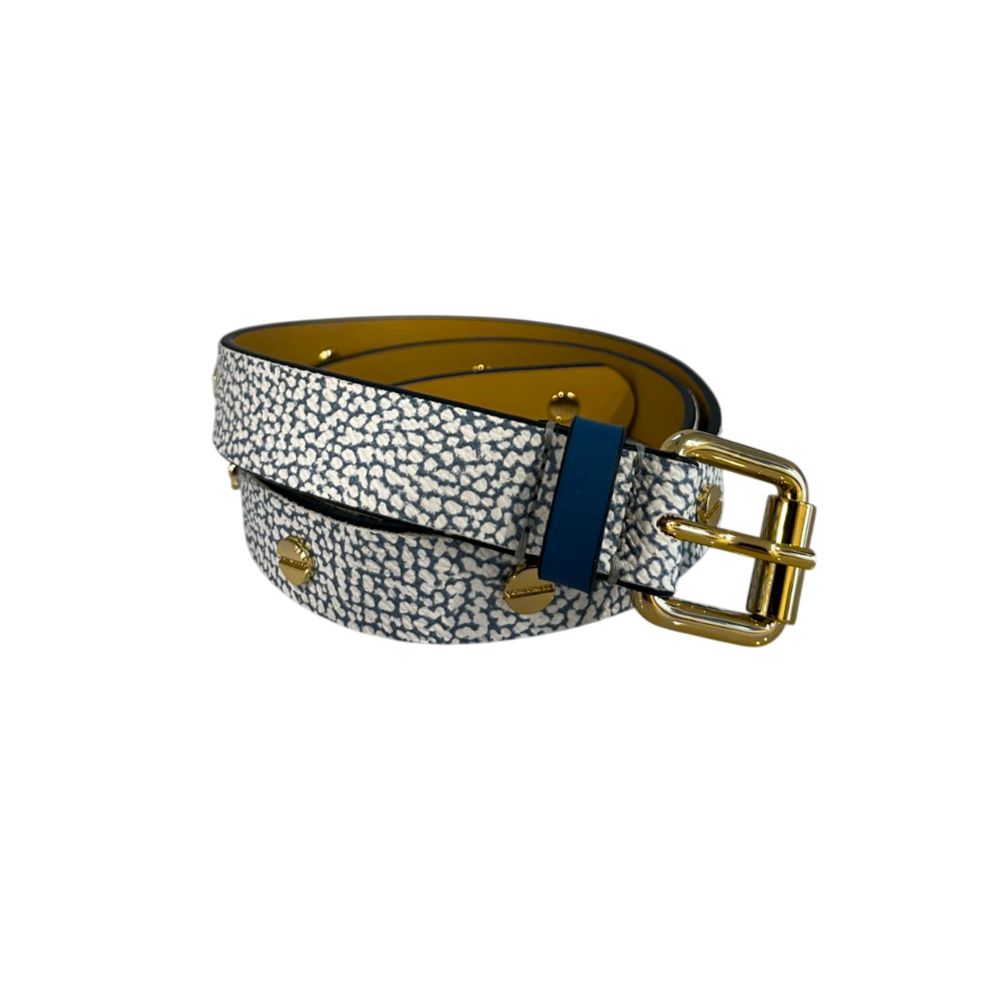 Borbonese Damen-Gürtel aus blauem Polyvinyl