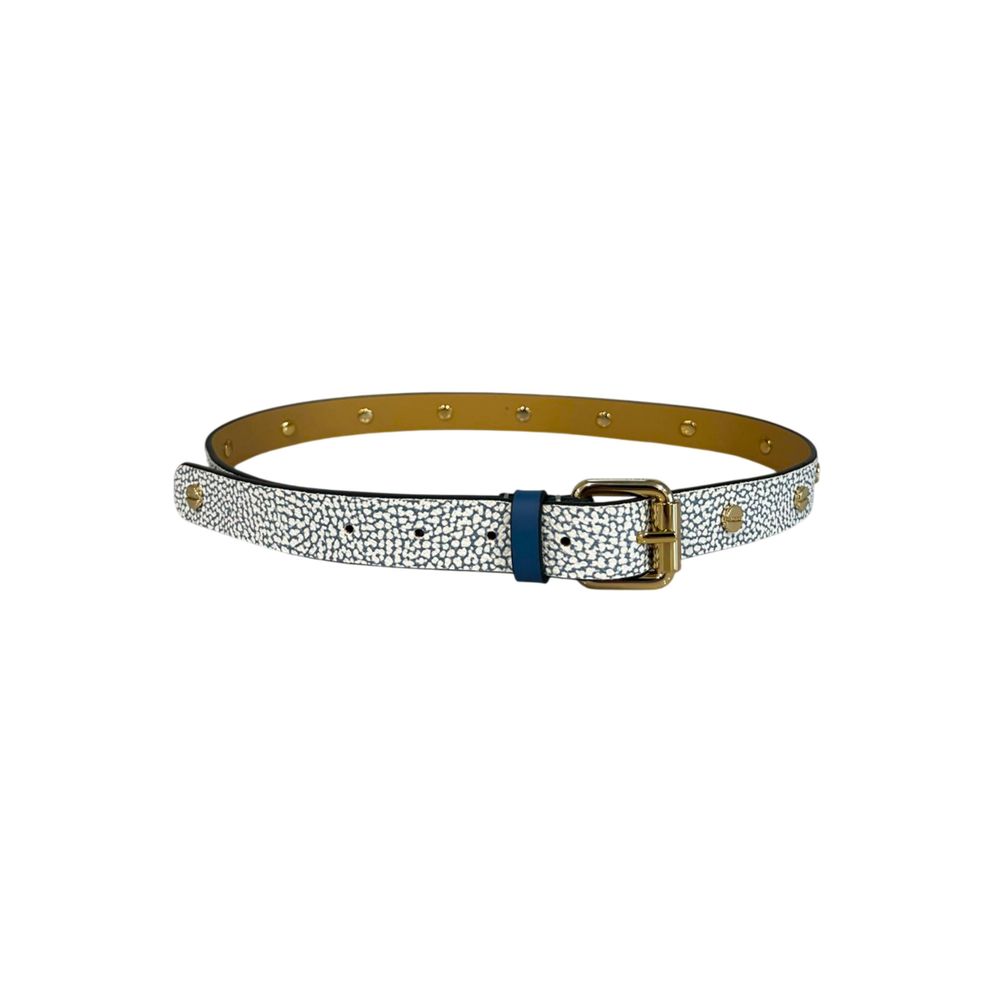 Borbonese Damen-Gürtel aus blauem Polyvinyl