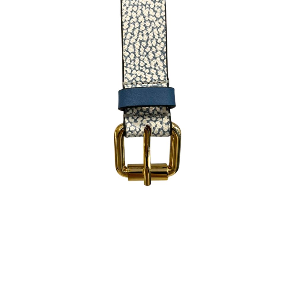 Borbonese Damen-Gürtel aus blauem Polyvinyl